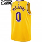Maillot NBA Los Angeles Lakers Russell Westbrook 0 Nike 2022-23 Icon Edition Or Swingman - Enfant